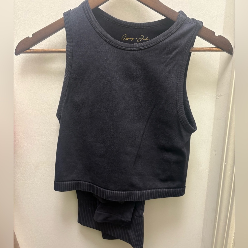 Black athletic workout set - S/M